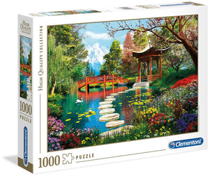 Clementoni - puzzel - 1000 stukjes - fuji garden - high quality collection - puzzel voor volwassenen