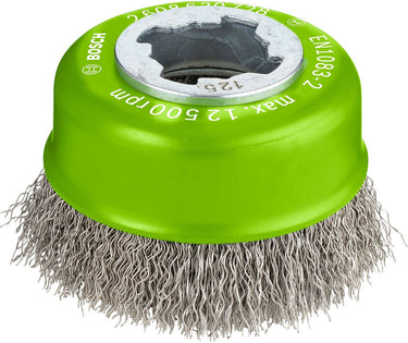 Bosch 2608620728 x-lock komstaalborstel met gegolfde draad - rvs - 0,3 x 75mm