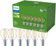 Philips filamentkogellamp helder 40w p45 e14 x6