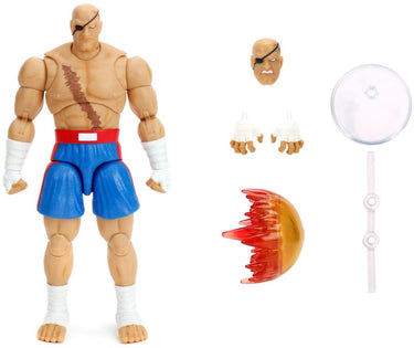 Jada toys ultra street fighter ii: the final challengers action figure 1 12 sagat 19 cm