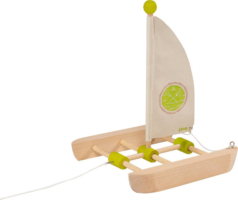 Load image into Gallery viewer, Goki houten catamaran bouwpakket, 11dlg.

