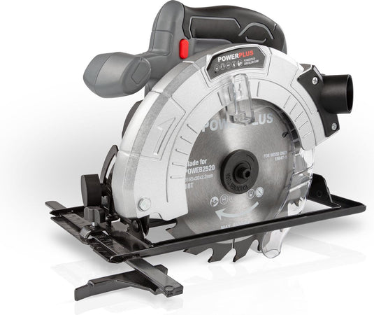 Powerplus accu cirkelzaag poweb2520 - 18v gereedschap, ø165mm - zonder accu en lader - met 1 acc.