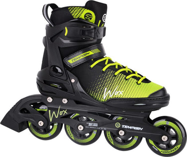 Tempish wox 84 skeelers volwassenen – 4x84mm wielen – fitness inline skates – zwart groen – maat 42