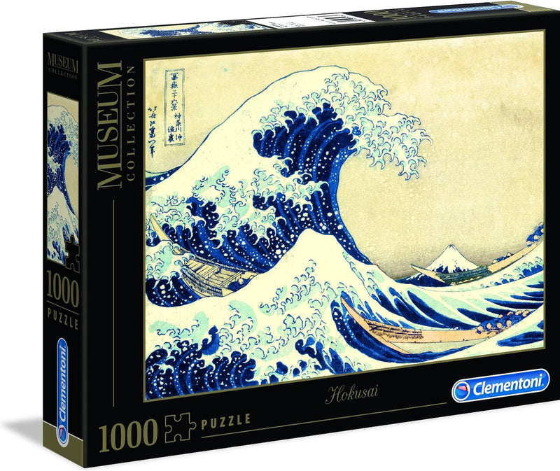 Afbeelding laden in galerijviewer, Clementoni legpuzzel hokai the great wave, 1000st.
