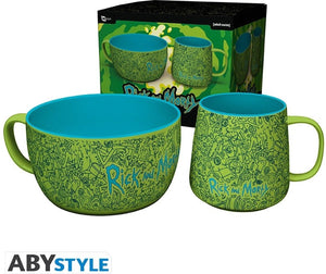 Aby style rick and morty ontbijt set (mok kom)