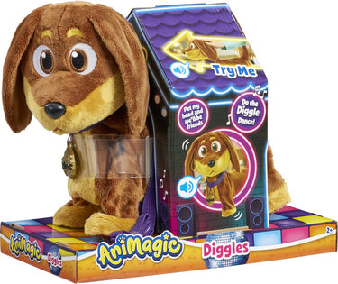 Goliath animagic diggles hond interactieve knuffel