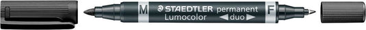 Staedtler permanente markeerstift lumocolor 348-9 zwart (10 stuks)