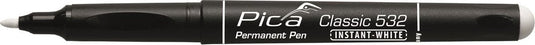 Pica classic 532 52 permanent pen - 1-2mm - wit