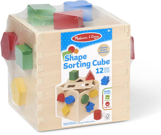 Melissa doug – houten vormenstoof – kubus