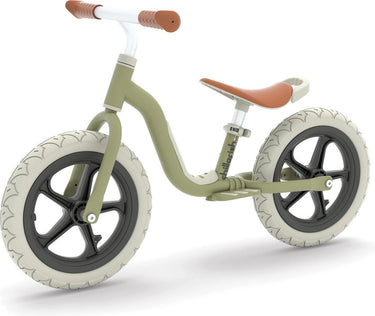 Chillafish loopfiets 2 jaar - lichtgewicht met verstelbaar zadel en stuur - groen - loopfiets voor jongens en meisjes tot 5 jaar met voetsteun, handvat om te dragen en 12 anti lek banden - model charlie lux