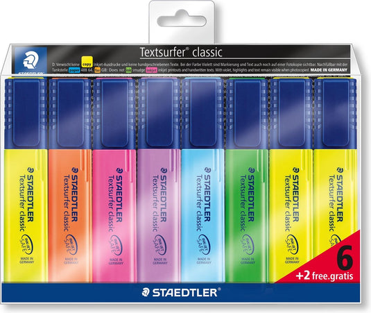 Staedtler textsurfer classic tekstmarker - promo set 6 + 2 gratis