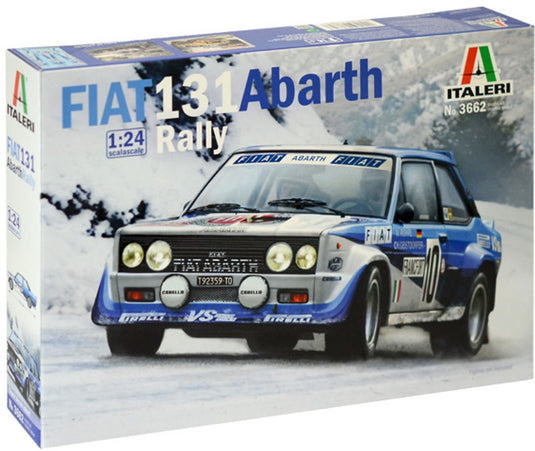 Italeri modelbouwpakket auto - 3662 fiat 131 abarth rally plastic - 1:24 - modelbouw