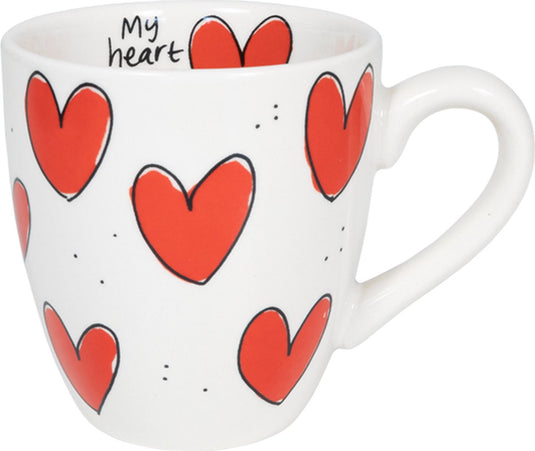 Blond amsterdam , specials, love mini mug uni hearts 0,2l