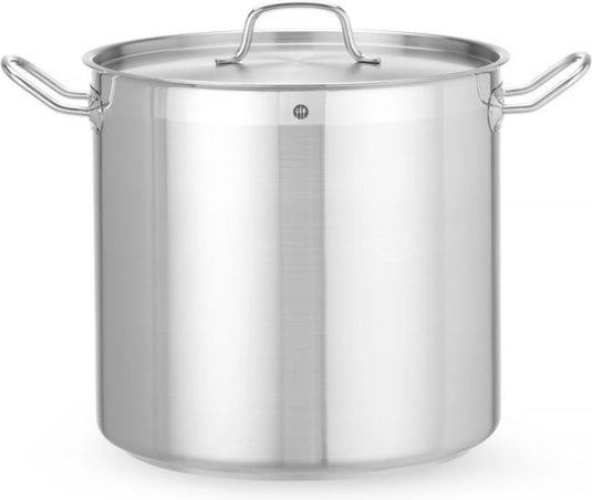 Hendi kookpan hoog – 24l – met deksel – inductiegeschikt – koelblijvende handgrepen