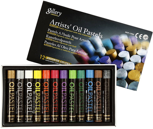Creativ company mungyo gallery oliepastel metallic set 12 stuks