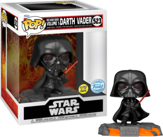 Funko pop! star wars: darth vader red saber series volume 1 glow in the dark deluxe