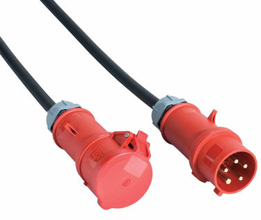 Brennenstuhl cee verlengsnoer ip44 10m zwart h07rn-f 5g4,0 5-polig