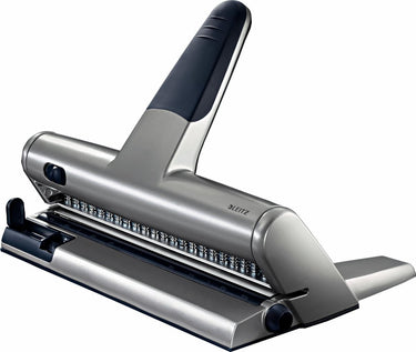 Leitz 23-gaats perforator - perforeert tot 15 vel - voor mappen en ringbanden - zilver