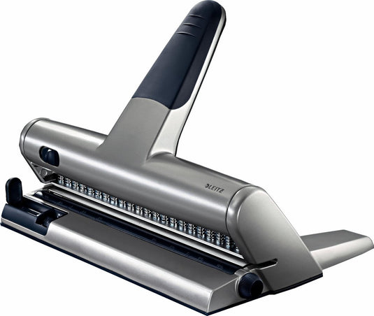 Leitz 23-gaats perforator - perforeert tot 15 vel - voor mappen en ringbanden - zilver