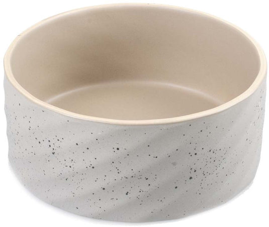 Duvo plus dinner time eetkom stone wavy dune m-1250ml-18x18x7.5cm grijsgroen