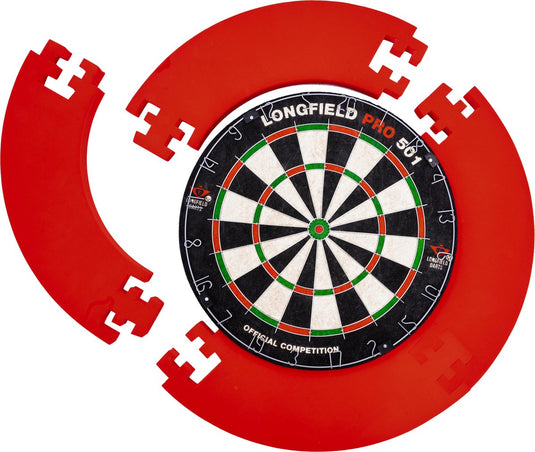 Engelhart longfield darts - surround in 4 delen - rood