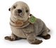 Rappa eco knuffel zeehond 30 cm - realistische knuffel van recyclede pet flessen - grijs