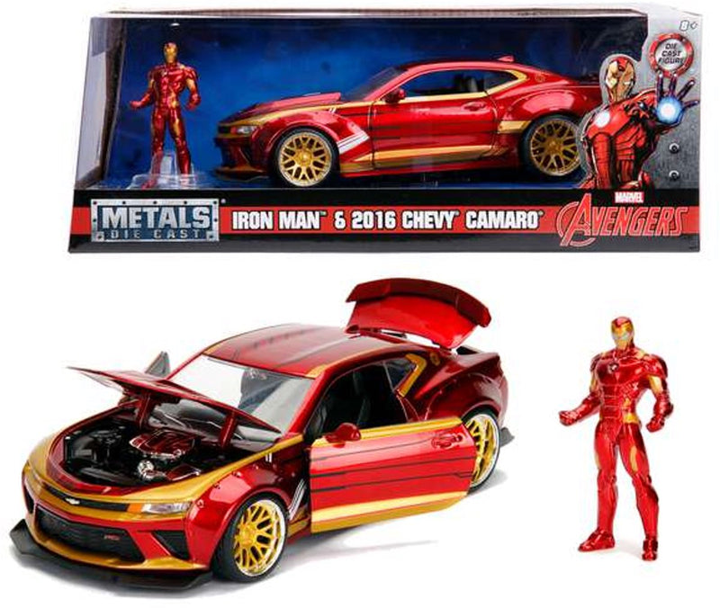 Load image into Gallery viewer, Jada toys jada marvel ironman 2016 chevy camaro ss 1:24
