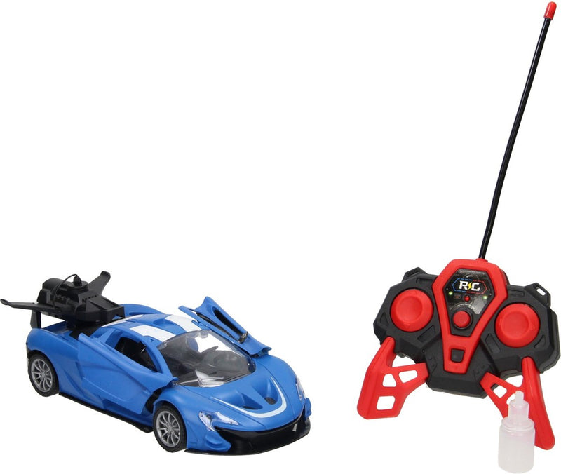 Load image into Gallery viewer, Lobbes speelgoed bv rc sportwagen met stoomfunctie blauw
