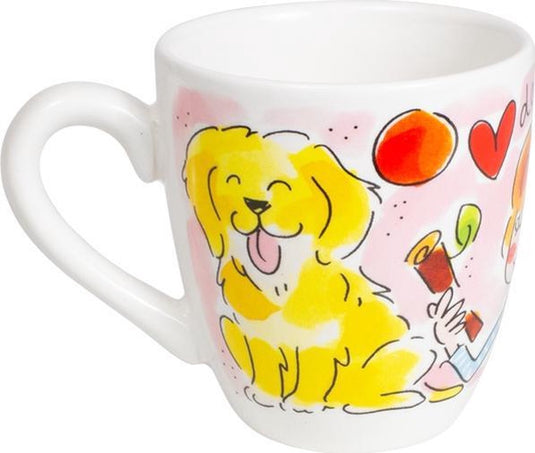 Blond amsterdam minimug dog lover - 0,2 l