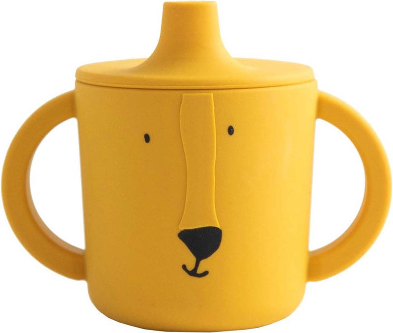 Load image into Gallery viewer, Trixie tuitbeker - mr. lion - drinkbeker voor baby - antilek beker - voor baby's vanaf 4 maanden - van siliconen - geschikt voor de vaatwasser
