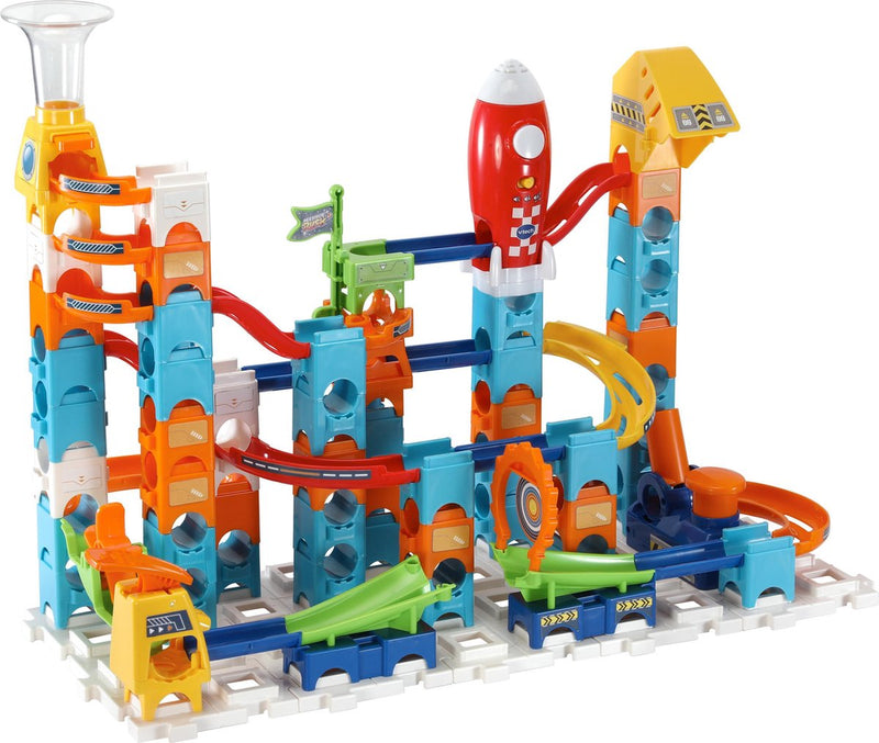 Load image into Gallery viewer, Vtech marble rush rocket set elektronisch m100e knikkerbaan - 79 onderdelen - incl. 10 knikkers met licht- en geluidseffecten - cadeau - speelgoed 3 tot 12 jaar

