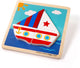 Bigjigs houten puzzel boot