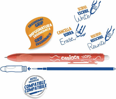 3521 pen carioca oops rood 0,7 mm (12 stuks)