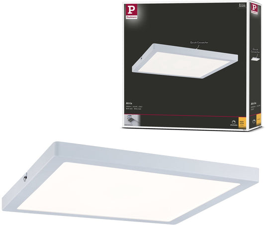 Paulmann led-paneel atria hoekig 300x300 mm 16,5w 1450lm 2700k wit dimbaar
