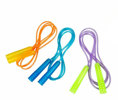Eddy toys springtouw 210 cm - jumping rope met handvatten - springtouw voor kinderen - springtouw voor buiten spelen - assorti kleuren - 1 willekeurige kleur