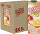 Dubbeldrank - sap - sinaasappel perzik - 8 x 1l