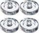 Westmark gewichten voor fermentatie – set van 4 glazen gewichten voor fermentatie, accessoires voor fermentatie – glas, ø 8cm, 4 stuks