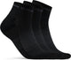 Craft active mid sock 3-pack unisex sportsokken - zwart