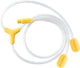 Medela hands-free slang - geschikt voor dubbelzijdige kolven- freestyle en swing maxi borstkolven- speciaal ontworpen y-slang voor de hands-free collection cups.