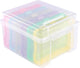 Vaessen creative opbergbox – 21 x 18,5 x 14 cm – incl. 6 cassettes - pastel