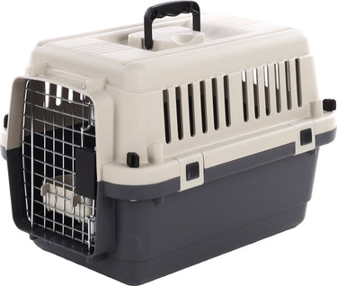 Flamingo transportbox kat en hond – autobench xs 50x33x33 cm – transportkooi nomad donkergrijs
