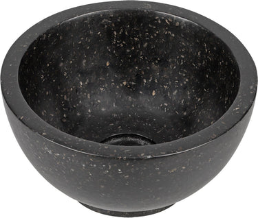 Differnz river waskom - 23x23x12cm - terrazzo zwart