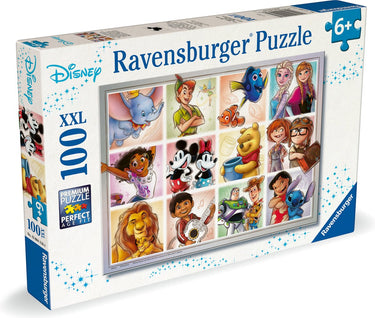 Ravensburger puzzel - disney multi character - 100 xxl stukjes