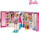 Barbie droom kledingkast met pop - poppenset