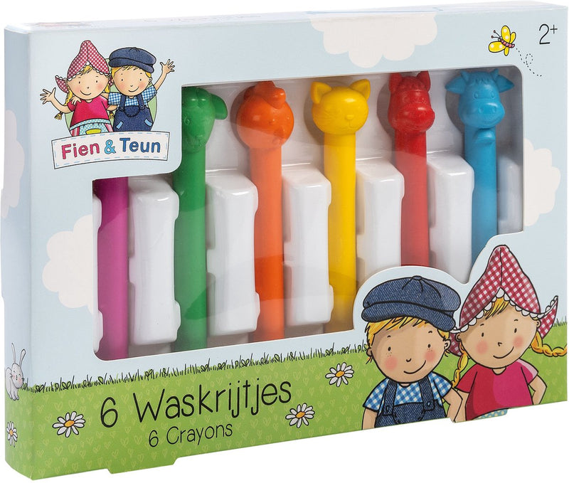 Load image into Gallery viewer, Bambolino fien teun waskrijtjes - creatief speelgoed - tekenen voor peuters, kleuters - boerderij dieren - toys - vanaf 3 jaar
