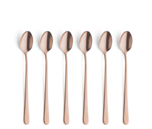 Amefa austin vintage sorbetlepels - 6 stuks - koper