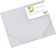 Q-connect elastomap, a4, 3 kleppen en elastieken, transparant pp, transparant 24 stuks