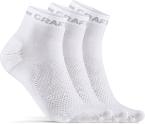 Craft active mid sock 3-pack unisex sportsokken - wit
