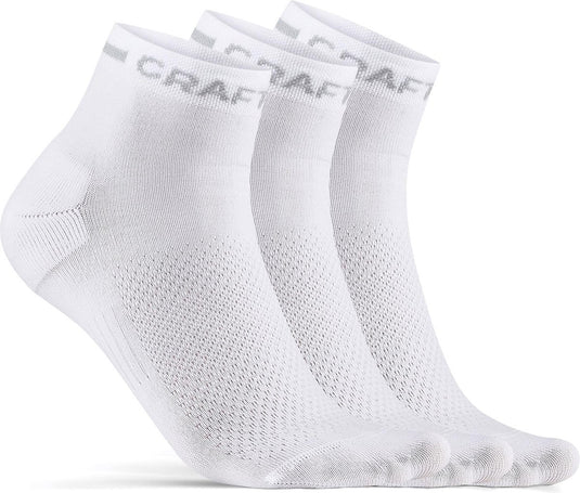 Craft active mid sock 3-pack unisex sportsokken - wit