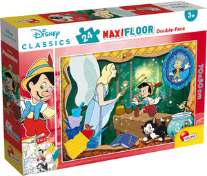 Lisciani disney puzzle df maxi floor 24 disney classics - pinocchio